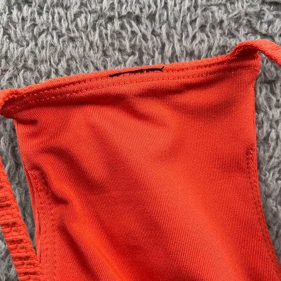 The North Face Tank Top Womens Medium Orange Guide Forward Rib Tanklette Active - Picture 9 of 10